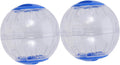 2PCS Hamster Running Ball Plastic Run Exercise Ball Small Animals Run-About Ball Accessory (Blue)