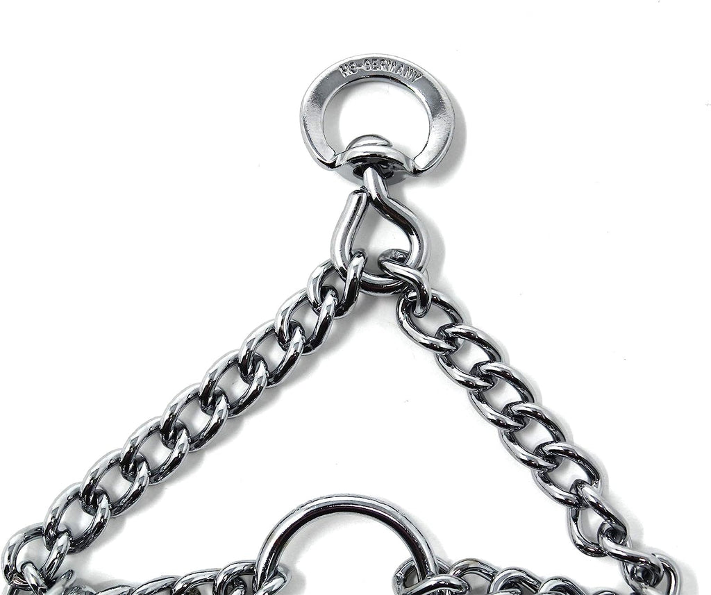 Prong Dog Training Collar Ultra-Plus Chrome Plated Steel Pet Pinch No-Pull for Dogs anti Pull Made in Germany 2.25Mm X 13In Small