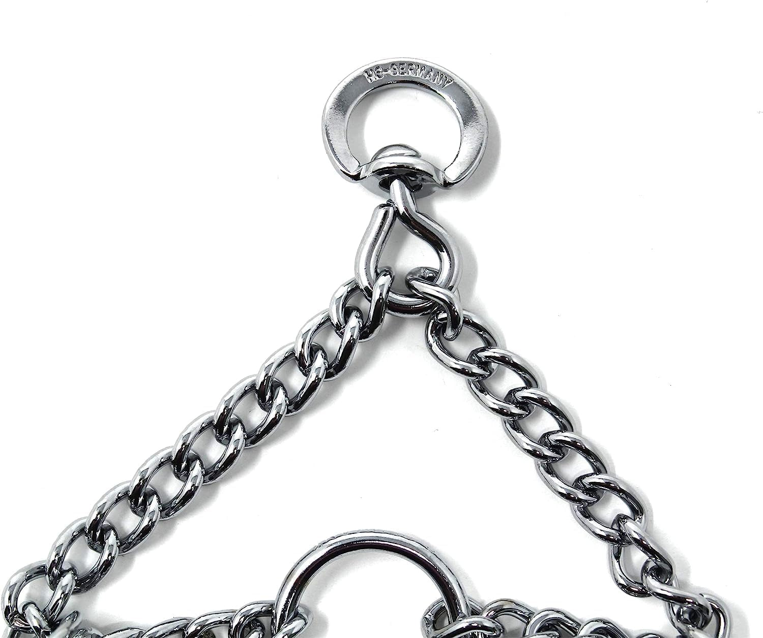 Prong Dog Training Collar Ultra-Plus Chrome Plated Steel Pet Pinch No-Pull for Dogs anti Pull Made in Germany 2.25Mm X 13In Small