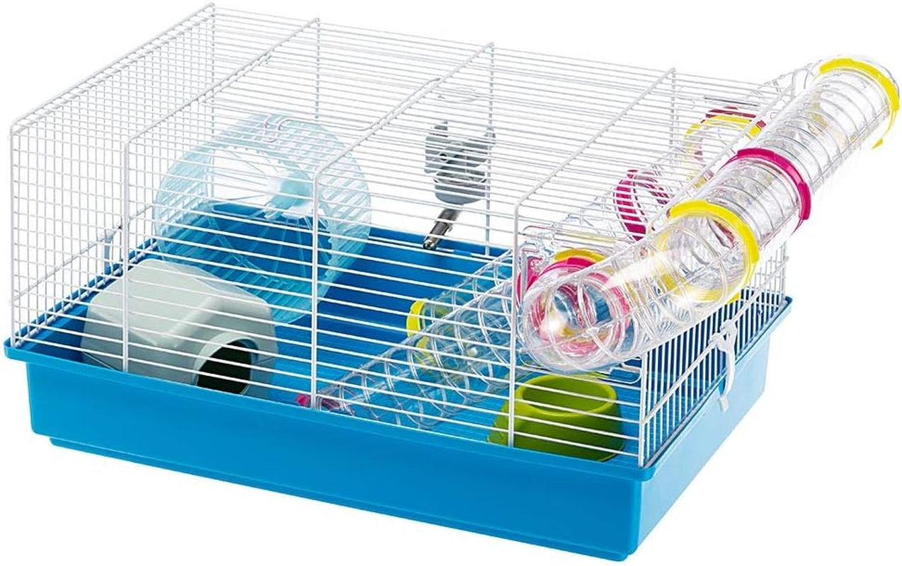 Paula Small Hamster Cage | Fun & Interactive Cage Measures Measures 18.11L X 11.61W X 9.6H & Includes All Accessories