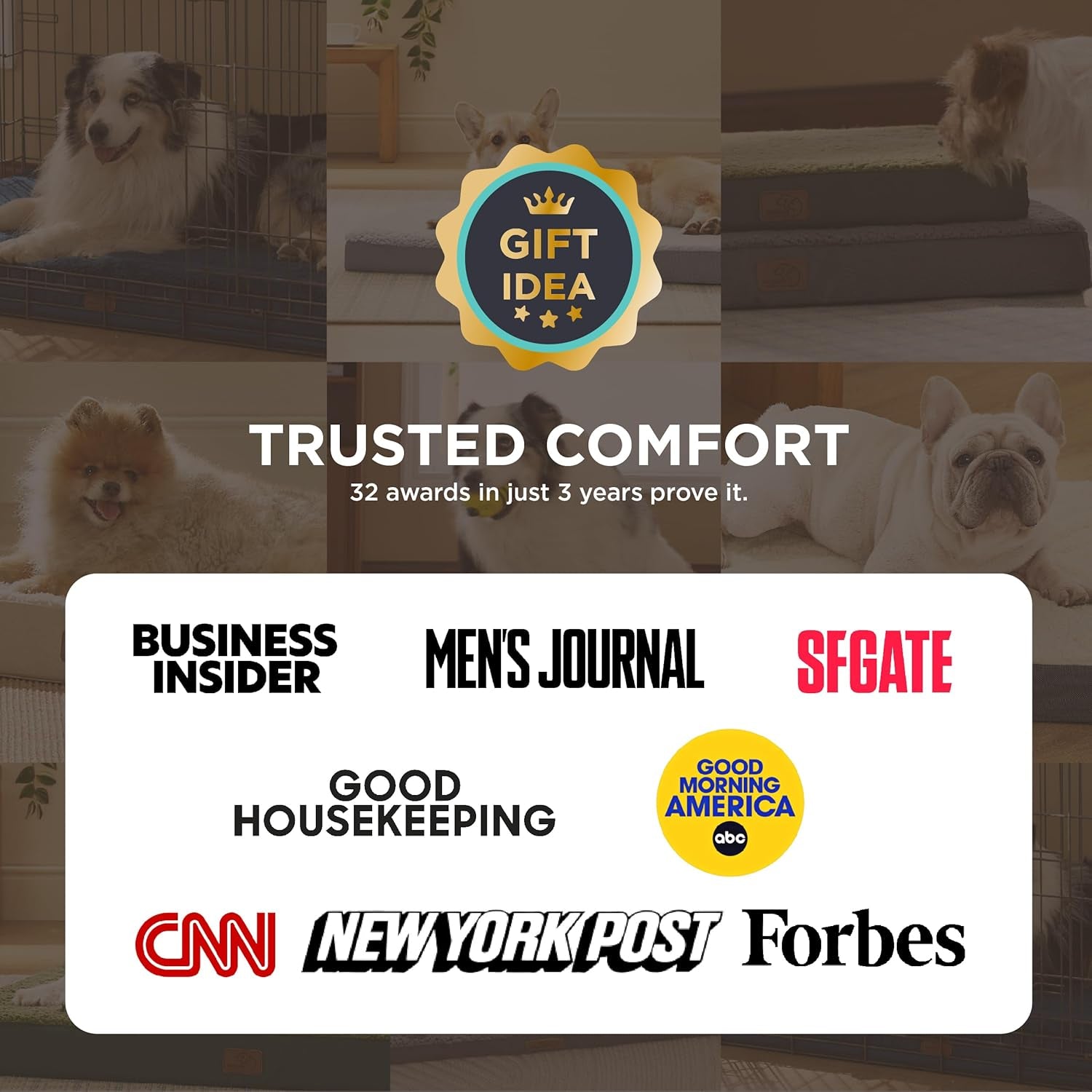 Bedsure XL Dog Beds Large Sized Dog -Comfy Flat Extra Large Pet Beds with Removable Washable Cover, Orthopedic Egg Crate Foam Mat, Suitable for Pet up to 100 Lbs