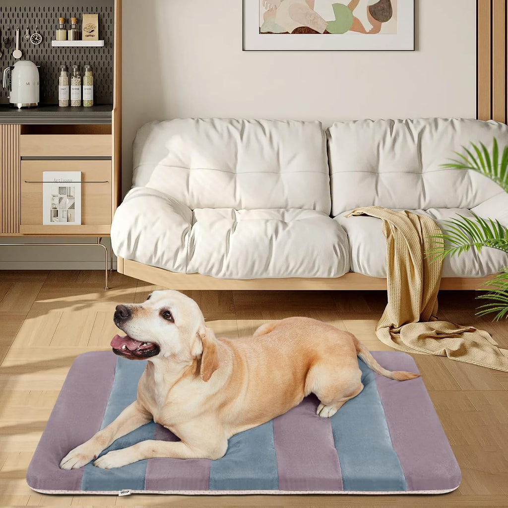 Joicyco Dog Beds for Large Dogs Crate Pad Mat 48" Dog Cat Pet Bed Sleeping Mats Washable Non Slip Mattress Kennel Pads