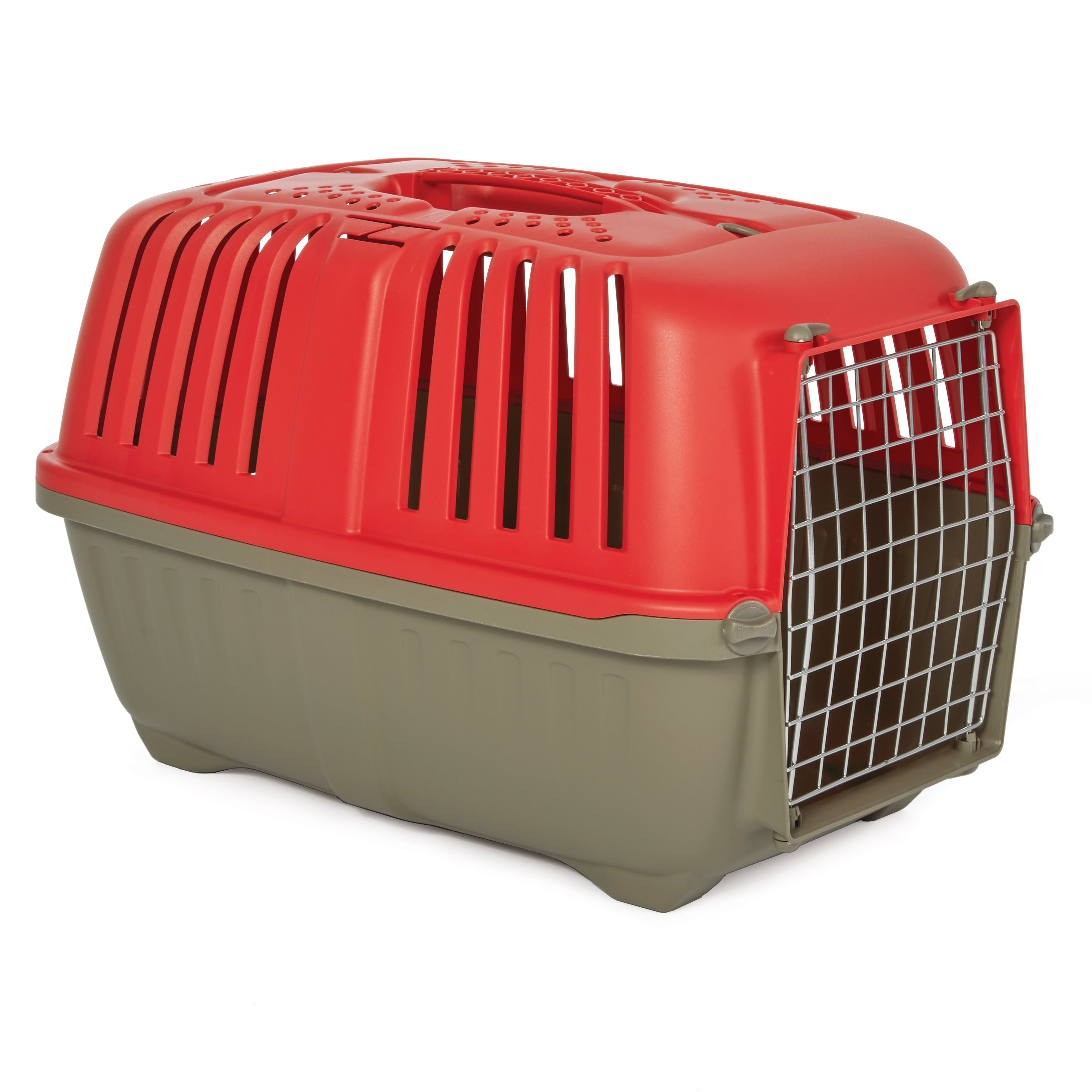 24 Inch Spree Travel Pet Carrier for Dog or Cat with Steel Door, Red