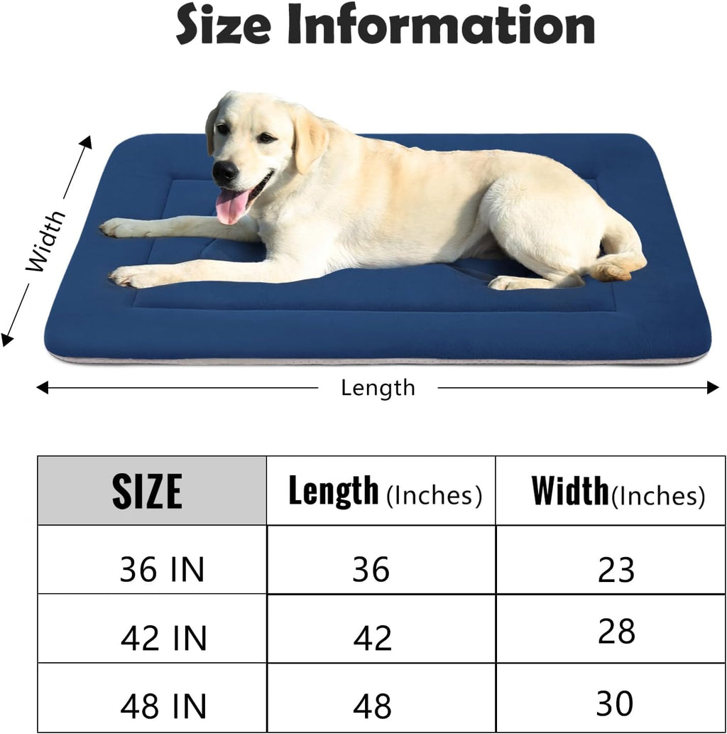 Joicyco Dog Bed Large Crate Mat 42 in Non-Slip Washable Soft Mattress Kennel Pads