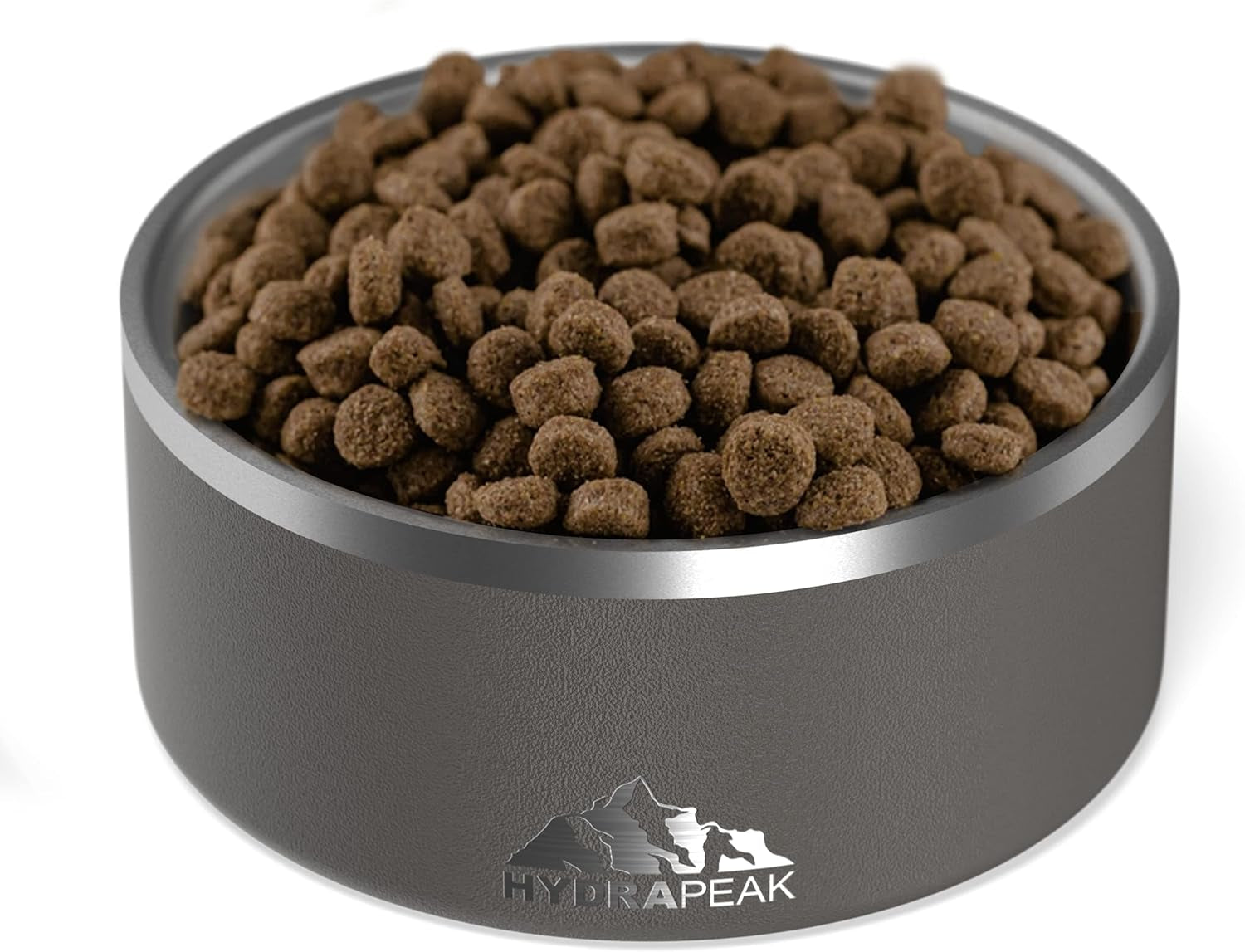 Dog Bowl; Non Slip Stainless Steel; Water and Food Dish; Large Sized and Small Dogs; 32Oz 64Oz; Multiple Sizes | 8 Cup | Graphite