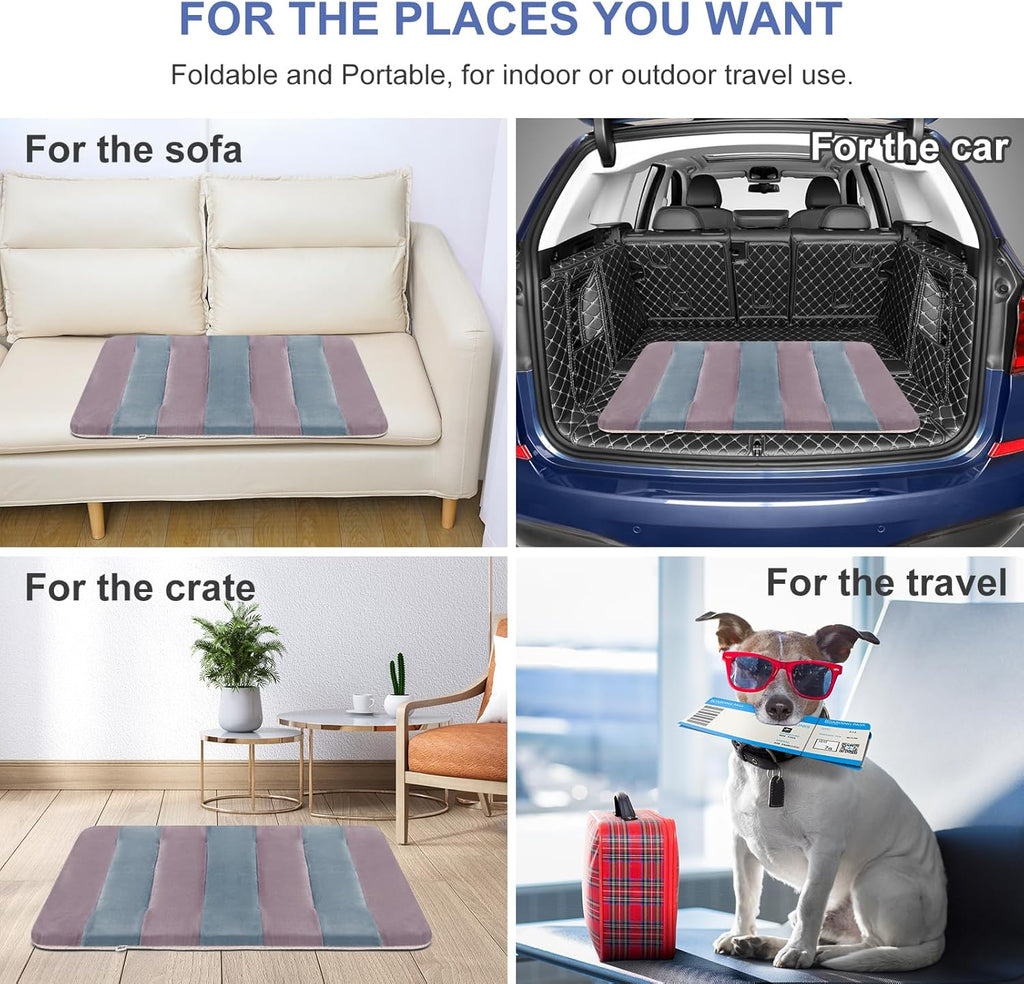 Joicyco Dog Beds for Large Dogs Crate Pad Mat 48" Dog Cat Pet Bed Sleeping Mats Washable Non Slip Mattress Kennel Pads